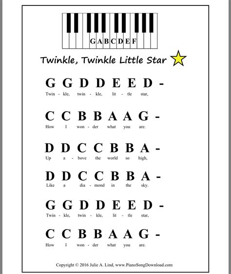 popular song easy piano sheet music with letters
